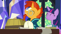 Sunburst excited to see what's inside the barrel S7E24