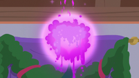 Fire of Friendship melting into purple goo S8E16
