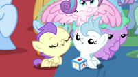 Flurry Heart levitated out of the pile of babies S7E22
