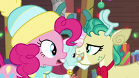 Pinkie and Alice "what am I about to ask?" MLPBGE