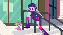 Twilight glares at Spike EG