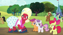 Apple Bloom introduces Orchard Blossom to her friends S5E17