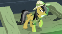 Daring Do trying to unfold her wings S7E18