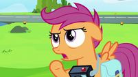 "What's wrong with a little support?" (The question you should ask Scootaloo is: What's wrong with too much support?)