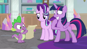 Spike reading Shining Armor's invitation S9E4