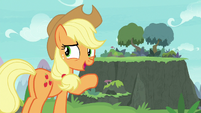 Applejack suggests building a bridge S8E9