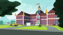 Canterlot High School exterior shot EGS1