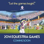 The poster for the Equestria Games posted on the Hub's Facebook page.