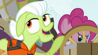 Granny Smith mentions "scariest cave in Equestria" S4E09