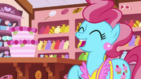 Mrs. Cake laughing heartily S7E13