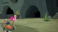 Pinkie Pie enters Maud's campsite S7E4