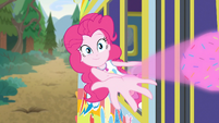 Pinkie throwing magic-ignited sprinkles EGDS12