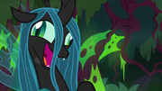 Queen Chrysalis laughing crazily S9E1