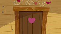 Close-up on Crusaders' clubhouse door S9E22