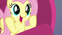 Fluttershy unable to contain excitement S9E9