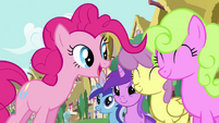 Pinkie Pie's song pony crowd 3 S2E18