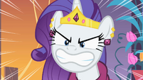 Rarity is angry. (Since when did you have access to "the stare"?)