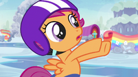 Scootaloo notices Windy Whistles S7E7