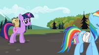 Twilight Rainbow Dash being Rainbow Dash S2E7