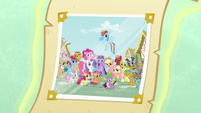 Photograph with Ponyville citizens opening