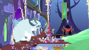 Ponies between winterzilla and pudding MLPBGE