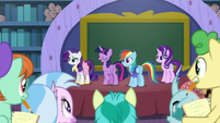 "See, class? These ponies are models of true friendship in action."