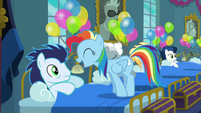 Rainbow Dash acting like Pinkie Pie S6E7