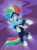 Rainbow Dash como Zapp.