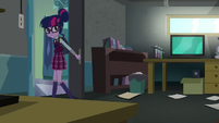 Twilight leaving her Crystal Prep room EG3