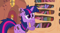 Twilight with hoof to her cheek S2E20