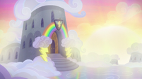 Wonderbolts' barracks at sunrise S6E7