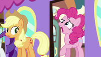 Pinkie Pie about to sneeze S2E25