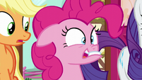 Pinkie Pie biting her muzzle S5E19