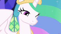 Princess Celestia winks at Twilight again S7E1