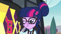 Twilight straightens her glasses again EG3