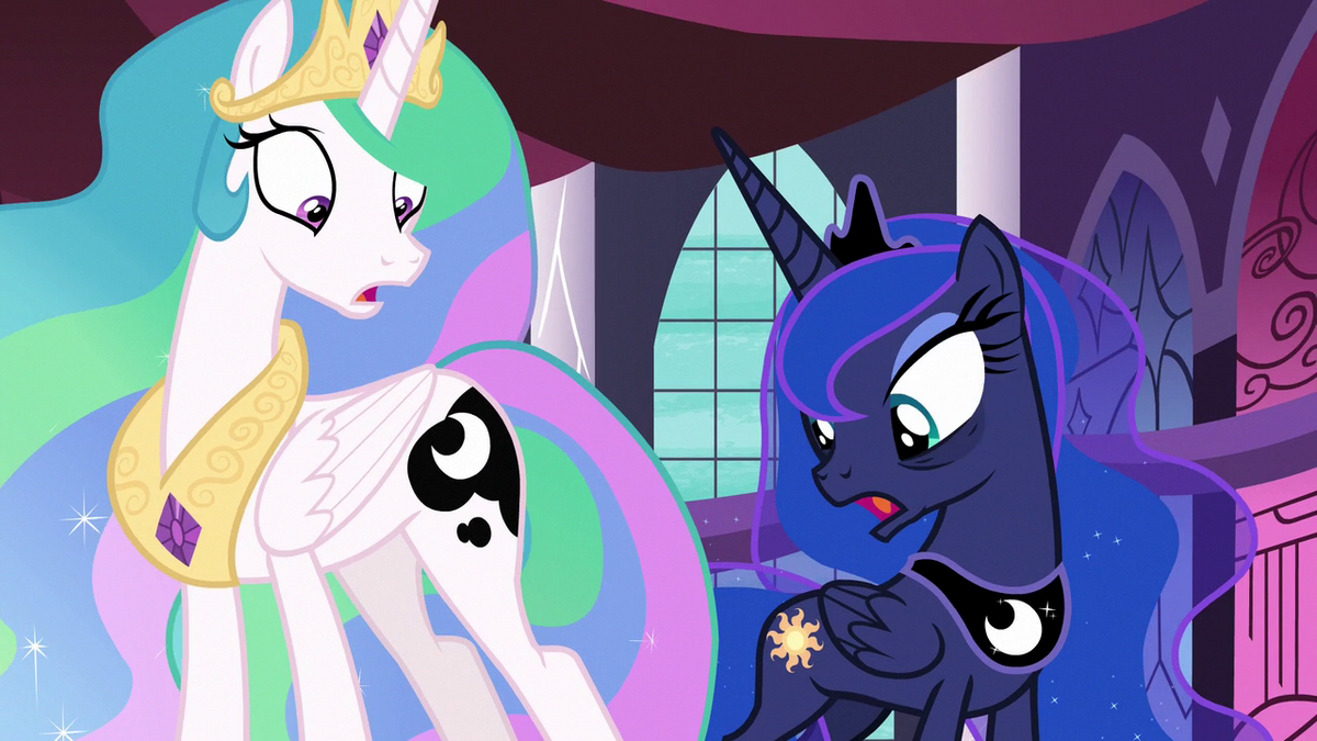 my little pony princess luna and princess celestia