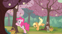 Cherrybucking with Applejack and Pinkie Pie S2E14