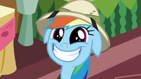 Rainbow Dash grins even wider S6E13