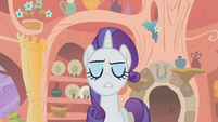 Rarity frowning smugly S1E8