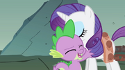 Spike hugging Rarity S1E19