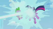 Twilight and Spike get blasted with magic S5E25
