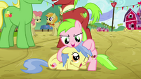 Two fillies playing with each other S3E08