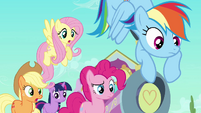Main ponies scared of Peachbottom S03E12