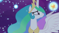 Princess Celestia observes Applejack's dream S7E10