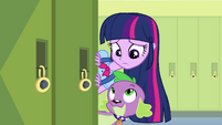 Twilight and Spike "pets on school grounds" EG