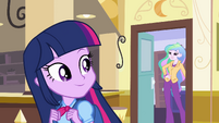 Twilight leaving Celestia's office EG