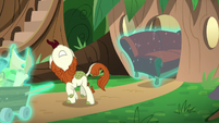 Autumn Blaze trying to move her couch S8E23