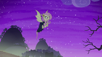 Flutterbat hovering in the air S5E21