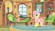 Fluttershy taking care of Philomena S01E22