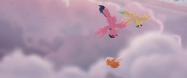 Pegasi swoop down through the clouds MLPTM